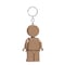Lego Classic Plastic Brown Gingerbread Man Keychain w/LED Light KE182H - alternate 3