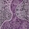 Homeroots 10' X 14' Purple And Charcoal Floral Medallion Washable Indoor Outdoor Area Rug 603196 - alternate 2
