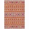 Homeroots 10' X 14' Orange Blue And Purple Geometric Washable Indoor Outdoor Area Rug 612213 - alternate 5