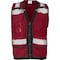 Ironwear Hi-Vis Safety Vest M Class 2 , Snap Button 8 Pockets, ID Window 1279-RS-RD-CID-MD - alternate 1