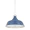 Hudson Valley Lighting Painted No. 1 4 Light Pendant in Polished Nickel/Soft French Blue by Mark D. Sikes MDS300L-PN/FBL - alternate 1