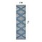 World Rug Gallery Contemporary Geometric Stripe Weather Resistant Reversible Indoor/Outdoor Rug 2 ft x 7 ft Blue WR109BLUE2X7 - alternate 3