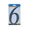 Hillman House Address Number 6, Nail-On, Black Plastic, 6 In. 847380 - alternate 2