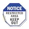 Signmission Notice Restricted Area Keep Out, 10 Inch X 10 Inch, Vinyl Decal OC-D-10-176 - alternate 1