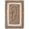 Homeroots 19" Set of Four Natural And Ivory Geometric Braided Jute Placemats 534183 - alternate 4