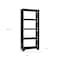 Homeroots 67" Espresso Wood Four Tier Etagere Bookcase 630398 - alternate 2