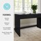 Martha Stewart Kayden Home Office Modular 2 Drawer Desk in Black w/Oil Rubbed Bronze Hardware NAN-PS-23519-BK-BK-MS - alternate 4