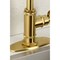 Kingston Brass Single-Handle Bar Faucet with Knurled Handle, Brushed Brass KSD8507RKX - alternate 2