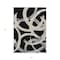 Homeroots 5' X 8' Black Ivory And Gray Abstract Washable Indoor Outdoor Area Rug 599107 - alternate 4