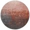 Homeroots 8' Blush And Dark Gray Round Ombre Washable Indoor Outdoor Area Rug 602889 - alternate 2
