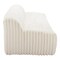 Homeroots 89" Cream Faux Fur Sofa 571366 - alternate 4