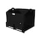 K&M Mfg 28-In. Heavy-Duty Weight Box 28-In. x 22-In. x 20-In. Black Powder Coat 1814 - alternate 1