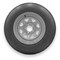 Rubbermaster - Steel Master F78-14 (ST205/75D14) 6 Ply 5 On 4.5 Bolt, Silver Wheel Assemblies 599225SIL - alternate 1