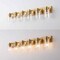Jonathan Y Irving 40" 6-Light Seeded Glass/Iron Modern Contemporary LED Vanity Light, Brass Gold JYL7621D - alternate 3