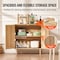Vevor Rattan Cabinet Storage with 2 Magnetic Doors and Adjustable Shelves Natural SR191522 - alternate 6