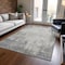 Homeroots 8' X 10' Gray And Ivory Abstract Washable Indoor Outdoor Area Rug 612331 - alternate 4