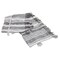 Homeroots 50" X 60" Gray and White Kantha Cotton Striped Throw Blanket with Embroidery 516624 - alternate 3
