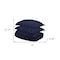 Homeroots Navy Blue Twin Cotton Blend 400 Thread Count Washable Duvet Cover Set 528333 - alternate 2