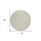 Homeroots 8' Beige And Ivory Round Geometric Washable Indoor Outdoor Area Rug 596161 - alternate 3