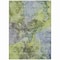Homeroots 5' X 8' Olive Green And Gray Abstract Washable Indoor Outdoor Area Rug 581768 - alternate 3