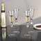Dinewares 4 Piece Elegant Crystal Set Wedding Champagne Glasses with Diamond Rhinestone Accents and a QI004759.SI.4 - alternate 2