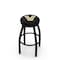 Holland Bar Stool Co 30" Blk Wrinkle Vanderbilt Swivel Bar Stool, Accent Ring L8B2B30Vander - alternate 1