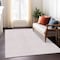 Homeroots 9' X 12' Pink And Ivory Abstract Washable Indoor Outdoor Area Rug 594957 - alternate 5