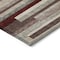 Homeroots 10' X 14' Merlot Burgundy And Beige Striped Washable Indoor Outdoor Area Rug 613301 - alternate 4