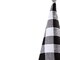 Homeroots 27" Black And White Felt And Faux Fur Gnome Adjustable Height Tree Topper 480629 - alternate 2