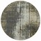 Homeroots 8' Taupe Beige And Olive Green Round Abstract Washable Indoor Outdoor Area Rug 587328 - alternate 4