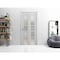 Sartodoors Sliding Closet Bi-fold Doors Grey Solid Core Modern Interior QUADRO4002BF-OAK-84 x 80 (2* 42x80) - alternate 3