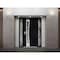 Vdomdoors Aluminum Door Cynex 6116 Black Entry Steel Metal Modern Painted W14+36+14xH80 Left Inswing CYNEX6116EXD-BLK-W14+36+14xH80-LH-I - alternate 4