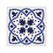 Homeroots 12" X 12" Blue And White Mosaic Peel And Stick Removable Tiles 554314 - alternate 3