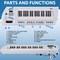 Pyle Electric Piano, 37 Keys Electric Keyboard Piano, Music Keyboard PKBRD37WT - alternate 3