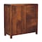 Homeroots 32in Brown Distressed Solid Wood Accent Cabinet With Single Door And Four Drawers 654266 - alternate 3