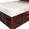 Homeroots Espresso Wood Full Bed Frame With Drawers 376963 - alternate 2