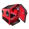 American Hawk Industrial Benchtop Abrasive Blast Cabinet 25.5in H x 25.5in W x 17in D RED BT25-RED - alternate 3