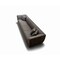 Homeroots 126" Dark Gray Nubuck Leather Sofa 719402 - alternate 4