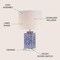 Jonathan Y Choi 23" Chinoiserie LED Table Lamp, Blue/White JYL3006A - alternate 5