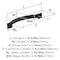Amerock Sheffield 5-1/16 inch (128mm) Center-to-Center Oil-Rubbed Bronze Cabinet Pull, 10PK 10VMP37042ORB - alternate 2