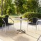 Flash Furniture Round Table Set, 31.5 W, 31.5 L, 27.5 H, Aluminum, Plastic, Rattan, Stainless Steel, Grey TLH-ALUM-32RD-020BKCHR2-GG - alternate 3