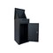 Homeroots Set of Two Black Multi-Tier Steel Mail Box With Lid, 2PK 714598 - alternate 3