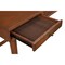 Homeroots 52" Brown Solid Manufactured Wood Writing Desk with Three Drawers 524095 - alternate 4