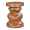 Homeroots 21" Brown Solid Wood Round Pedestal End Table 556524 - alternate 6
