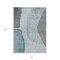 Homeroots 3' X 5' Teal Blue Aqua And Gray Abstract Washable Indoor Outdoor Area Rug 582032 - alternate 4