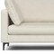 Homeroots 90" Cream Fabric Sofa With Black Legs 641003 - alternate 2