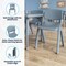 Flash Furniture Plastic Stacking School Chairs with 12 in Seat Height in Dusty Blue, 10PK 10-YU-YCX-001-DSTYBL-GG - alternate 4