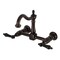 Kingston Brass Two-Handle Wall Mount Bridge Kitchen Faucet, Oil Rubbed Bronze KS1265PKL - alternate 1