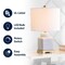 Jonathan Y Cleo 21.5" Ceramic/Metal Ginger Jar LED Table Lamp, White/Navy JYL3043A - alternate 5