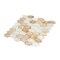 Apollo Tile Silver Gold 10.4 in x 11 in Shell, Mother of Pearl Polished Wall Mosaic Tile 15.89 sqft/case, 20PK APLSMA88015A - alternate 6